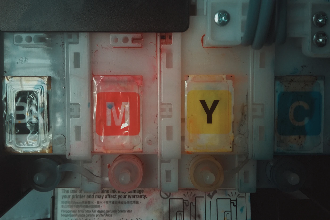 Consumíveis de impressão CMYK